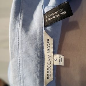 Rebecca Minkoff Miley small cotton sleeveless Button front w 2 side pocket dress